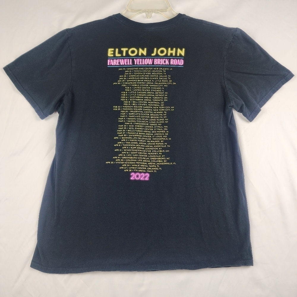 Elton John Farewell Yellow Brick Road Tour 2022 Concert Tee Size Medium - Picture 3 of 6